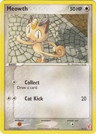 Image of Meowth 004  EX Trainer Kit 2 Plusle & Minun - Common