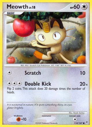 Image of Meowth 114  Supreme Victors - Common