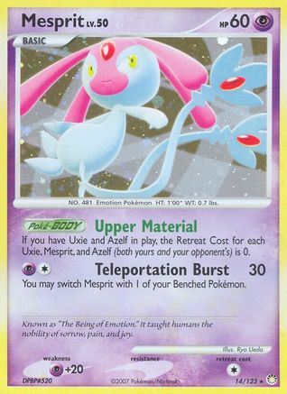 Image of Mesprit 014/123  - Holofoil Mysterious Treasures - Holo Rare