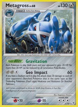 Image of Metagross 007  - Reverse Holofoil Supreme Victors - Holo Rare