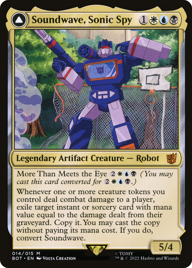 Image of Soundwave, Sonic Spy (BOT-014) - Transformers: (convertdfc) Foil