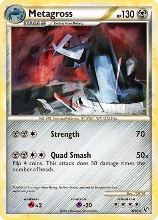 Image of Metagross 018/90  - Reverse Holofoil Undaunted - Rare
