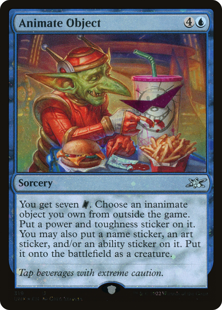 Image of Animate Object (Galaxy Foil) (UNF-319) - Unfinity Foil
