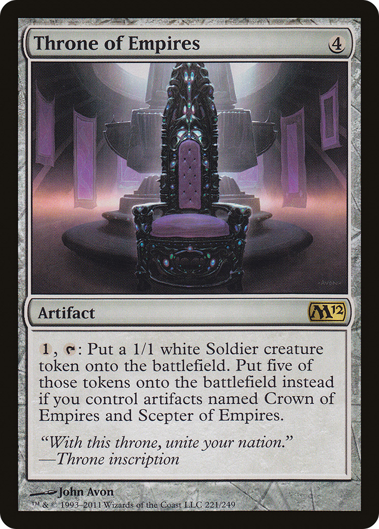 Image of Throne of Empires (M12-221) - Magic 2012 Foil