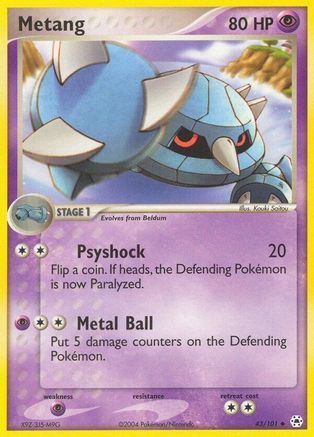 Image of Metang 043/101  - Reverse Holofoil Hidden Legends - Uncommon