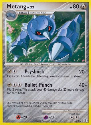Image of Metang (65) 065  - Reverse Holofoil Legends Awakened - Uncommon
