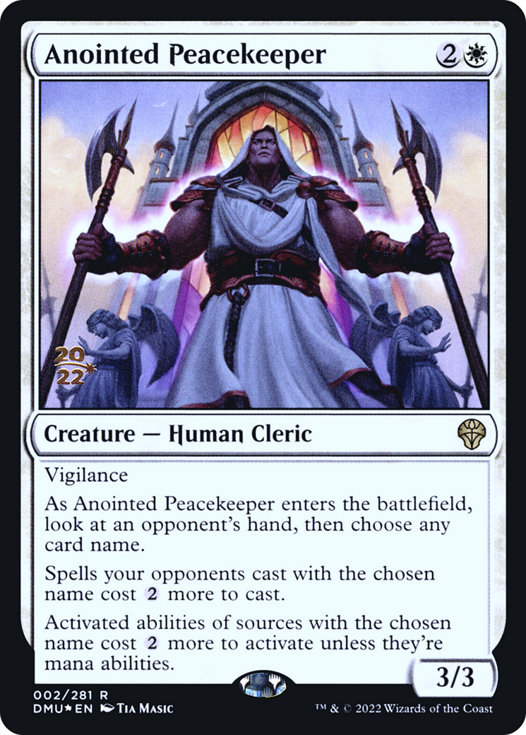 Image of Anointed Peacekeeper (PRE-002) - Dominaria United Promos Foil