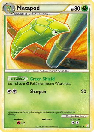 Image of Metapod 046  HeartGold SoulSilver - Uncommon