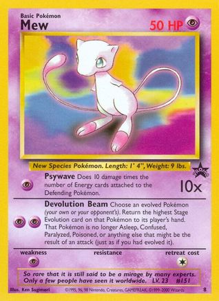 Image of Mew (8) 008  WoTC Promo - Promo