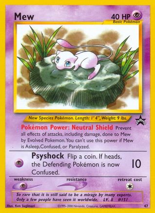 Image of Mew (47) 047/53  WoTC Promo - Promo