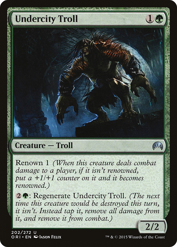 Image of Undercity Troll (ORI-202) - Magic Origins Foil