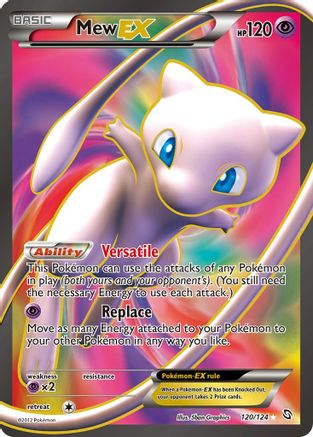 Image of Mew EX (120 Full Art) 120  - Holofoil Dragons Exalted - Ultra Rare