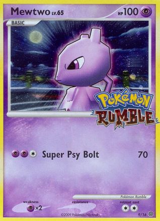 Image of Mewtwo 009  - Holofoil Rumble - Promo
