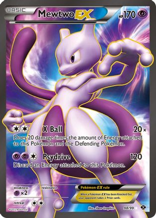 Image of Mewtwo EX (98 Full Art) 098  - Holofoil Next Destinies - Ultra Rare