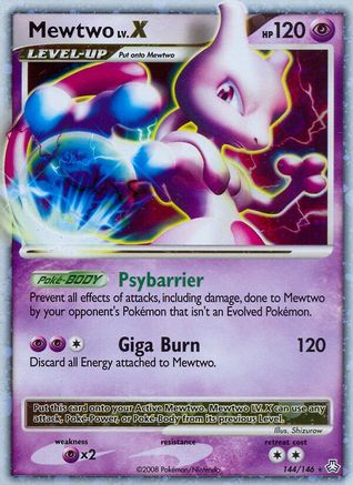 Image of Mewtwo LV.X 144  - Holofoil Legends Awakened - Ultra Rare