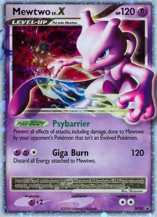 Image of Mewtwo LV.X DP28  - Holofoil Diamond and Pearl Promos - Promo
