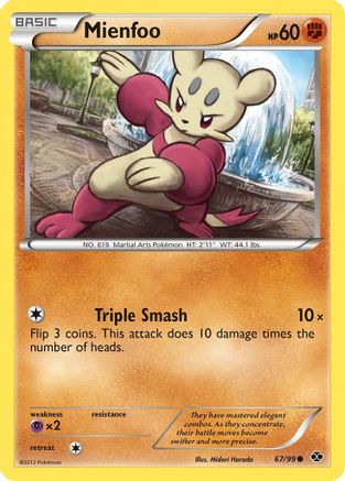 Image of Mienfoo 067  - Reverse Holofoil Next Destinies - Common