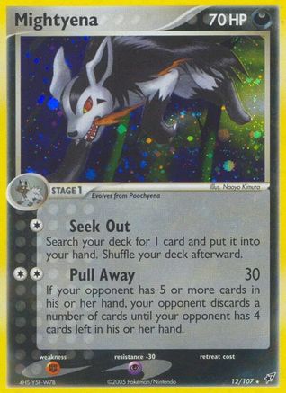 Image of Mightyena 012  - Holofoil Deoxys - Holo Rare