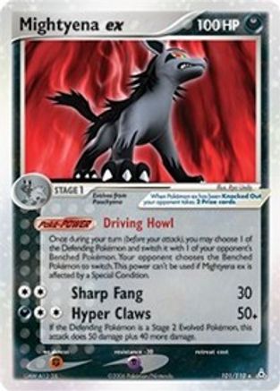 Image of Mightyena ex 101  - Holofoil Holon Phantoms - Ultra Rare