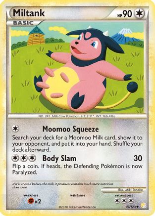 Image of Miltank 047/123  - Reverse Holofoil HeartGold SoulSilver - Uncommon
