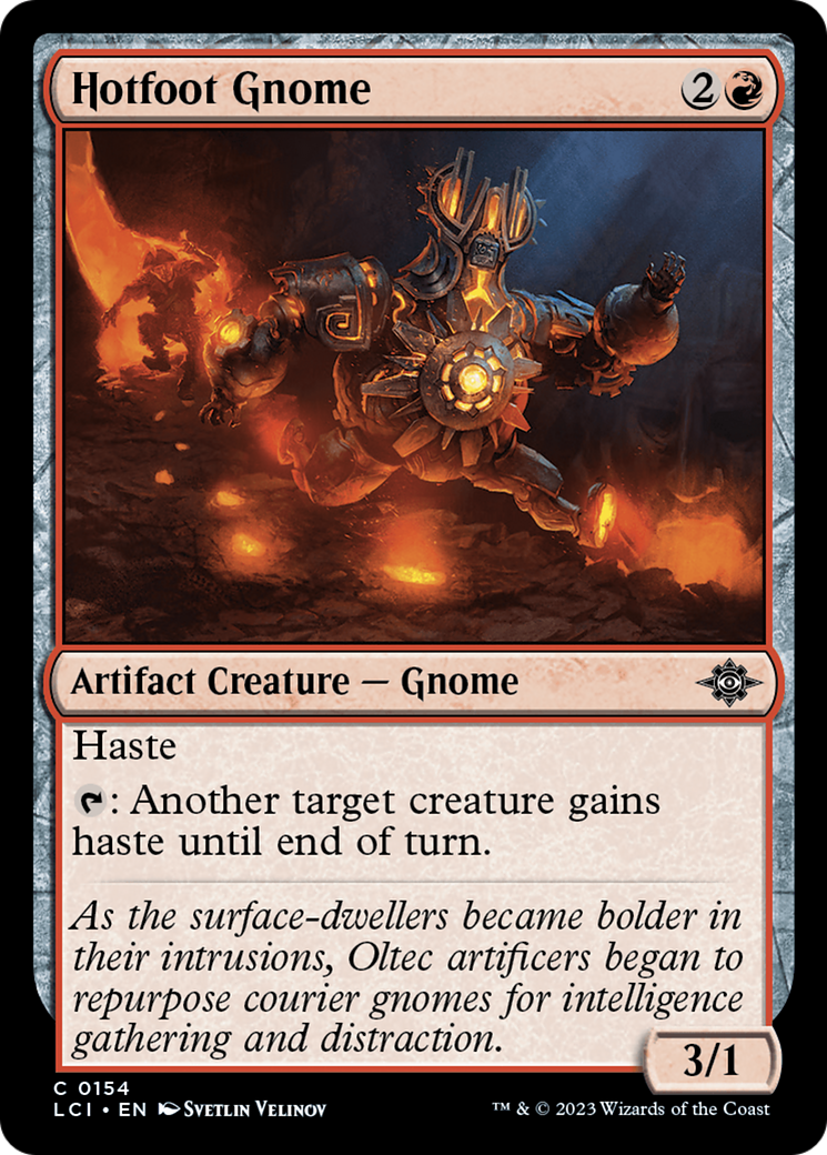 Image of Hotfoot Gnome (LCI-154) - The Lost Caverns of Ixalan Foil