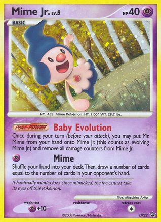 Image of Mime Jr. DP22  - Holofoil Diamond and Pearl Promos - Promo