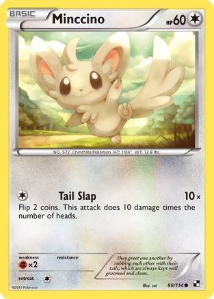 Image of Minccino 088/114  Black and White - Common