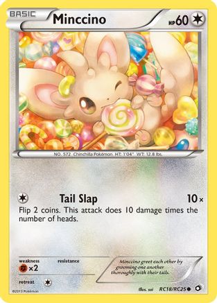 Image of Minccino RC18/RC25  - Holofoil Legendary Treasures Radiant Collection - Common