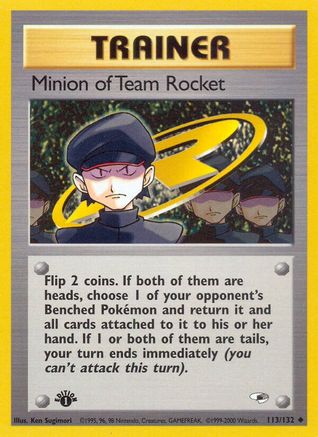 Image of Minion of Team Rocket 113/132  - Unlimited Gym Heroes - Uncommon