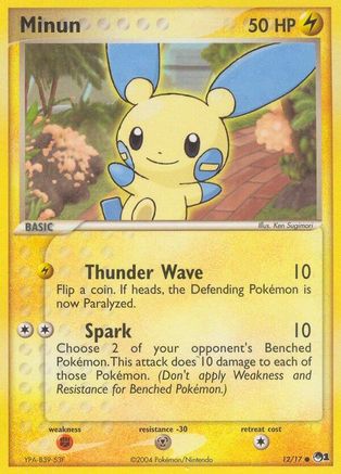 Image of Minun 012/017  POP Series 1 - Common