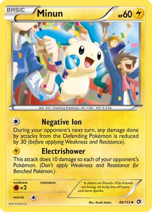 Image of Minun 048/113  Legendary Treasures - Uncommon