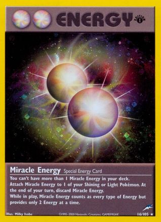 Image of Miracle Energy 016  - Unlimited Holofoil Neo Destiny - Holo Rare