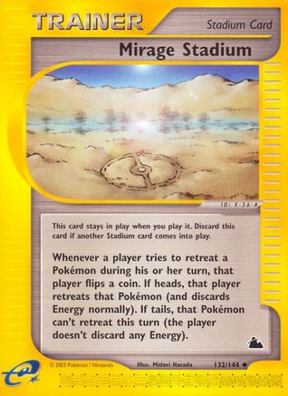 Image of Mirage Stadium 132  - Reverse Holofoil Skyridge - Uncommon
