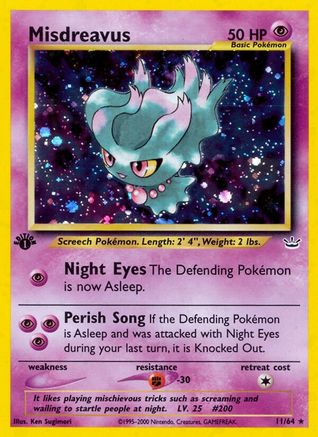 Image of Misdreavus 011/64  - Unlimited Holofoil Neo Revelation - Holo Rare