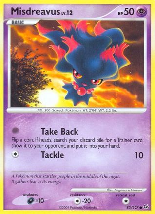 Image of Misdreavus 083  Platinum - Common
