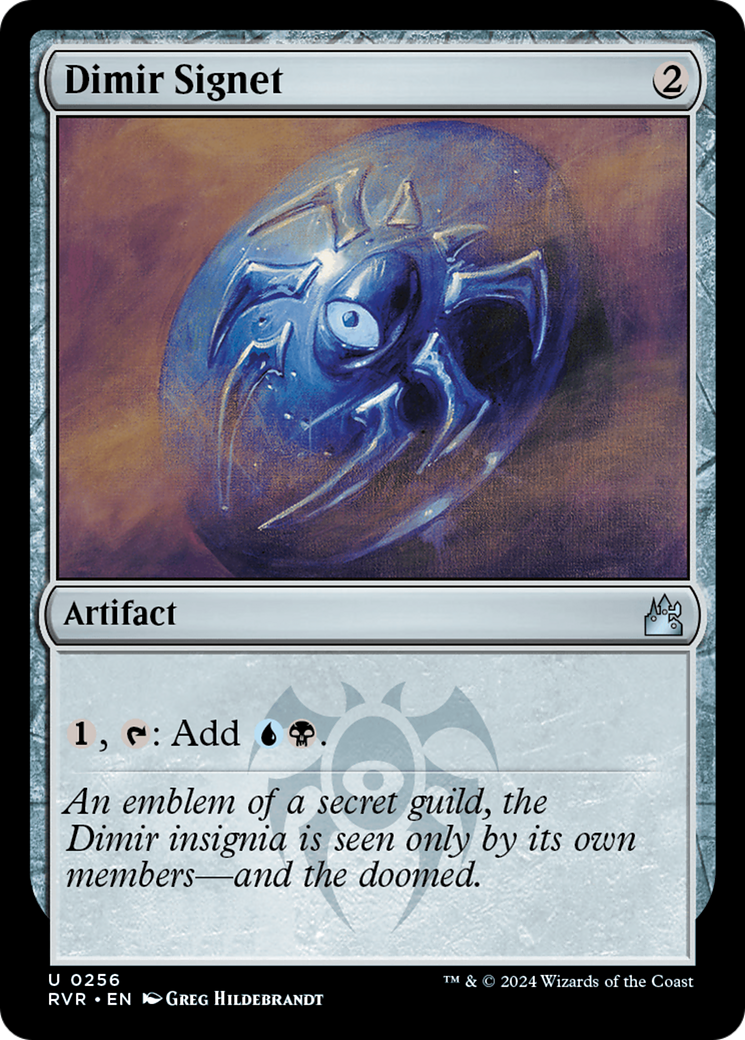 Image of Dimir Signet (RVR-256) - Ravnica Remastered Foil
