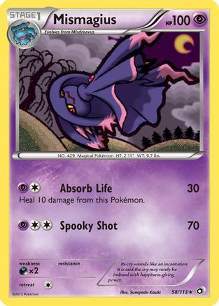 Image of Mismagius 058/113  - Reverse Holofoil Legendary Treasures - Rare