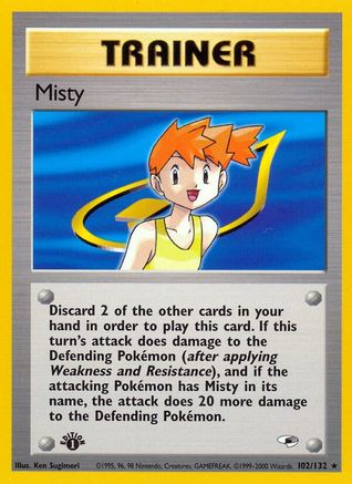 Image of Misty (102) 102/132  - Unlimited Gym Heroes - Rare