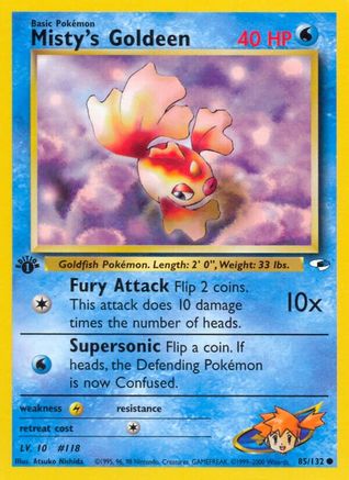 Image of Misty's Goldeen (85) 085/132  - 1st Edition Gym Heroes - Common