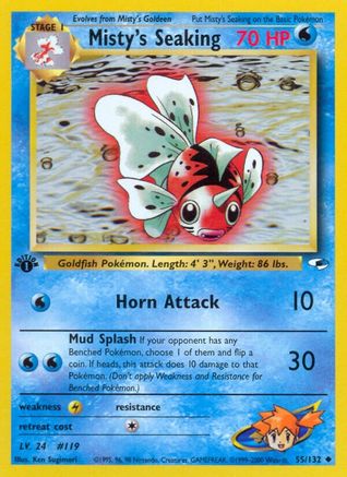 Image of Misty's Seaking 055/132  - Unlimited Gym Heroes - Uncommon