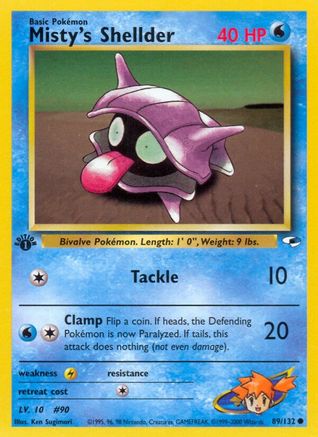 Image of Misty's Shellder 089/132  - 1st Edition Gym Heroes - Common
