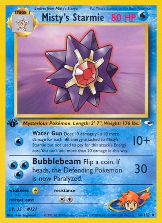 Image of Misty's Starmie 056/132  - Unlimited Gym Heroes - Uncommon