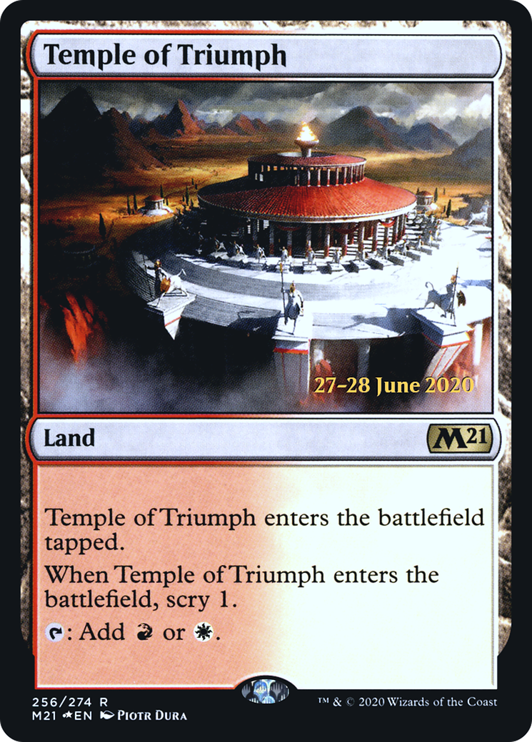 Image of Temple of Triumph (M21) (PRE-256S) - Core Set 2021 Promos Foil