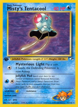 Image of Misty's Tentacool (32) 032/132  - Unlimited Gym Heroes - Rare