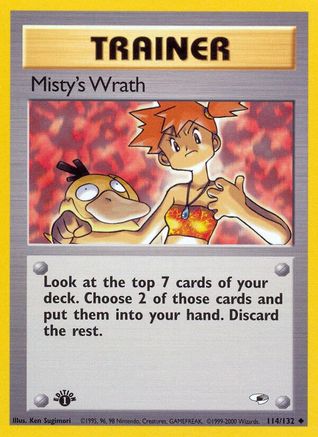 Image of Misty's Wrath 114/132  - 1st Edition Gym Heroes - Uncommon
