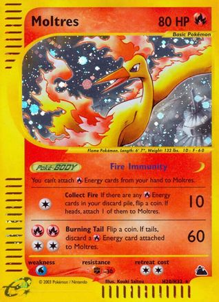 Image of Moltres (H20) H20  - Holofoil Skyridge - Holo Rare