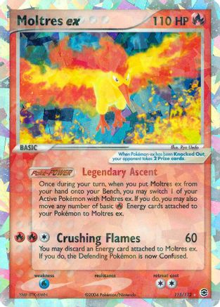 Image of Moltres ex 115  - Holofoil FireRed & LeafGreen - Secret Rare