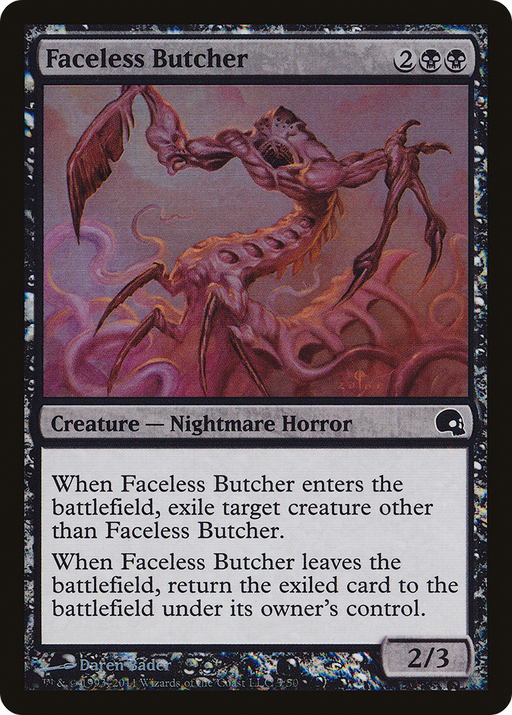 Image of Faceless Butcher (GRV-003) - Premium Deck Series: Graveborn Foil