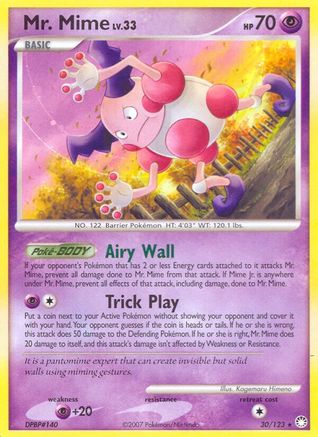 Image of Mr. Mime 030  - Reverse Holofoil Mysterious Treasures - Rare