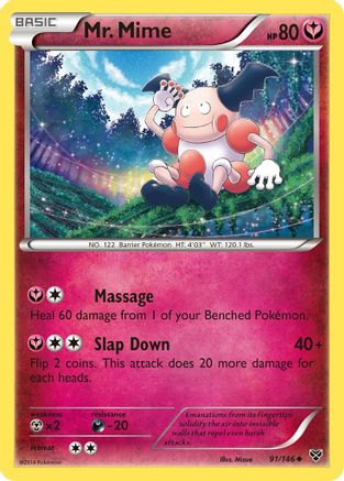 Image of Mr. Mime 091/146  - Reverse Holofoil XY Base Set - Uncommon